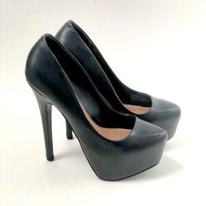 Steve Madden | Deja Vu Dejavu platform 6" high heels pumps |Black. Size 7
